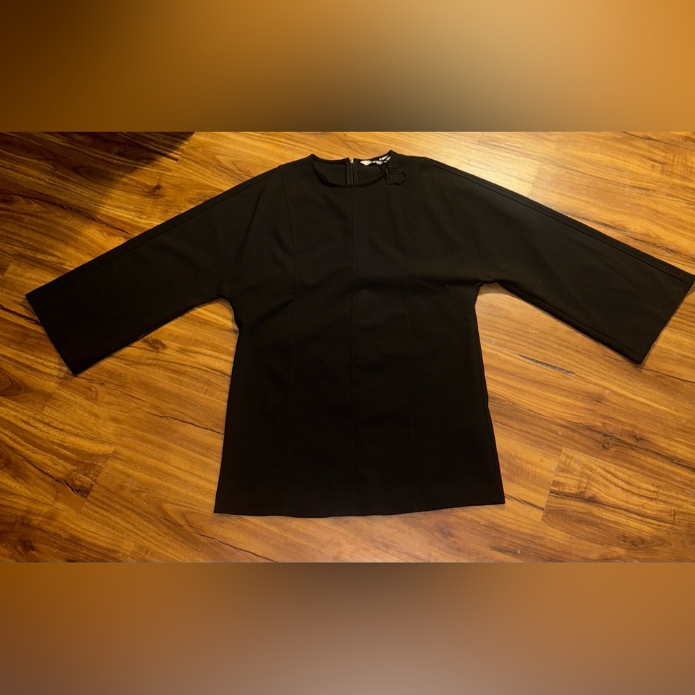 NWOT Zara Long Sleeve Mini Dress Black - Picture 10 of 12